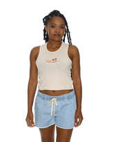 SURF CLASSIC RIB TANK - Natural - Rip Curl